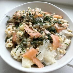 Creamy Pasta Met Zalm en Witte Asperges