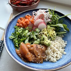 Pokébowl met Zalm recept