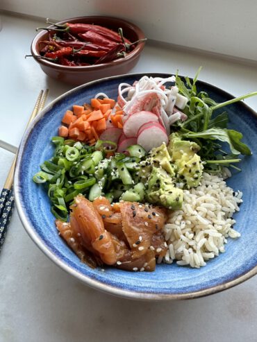 Pokébowl met Zalm recept