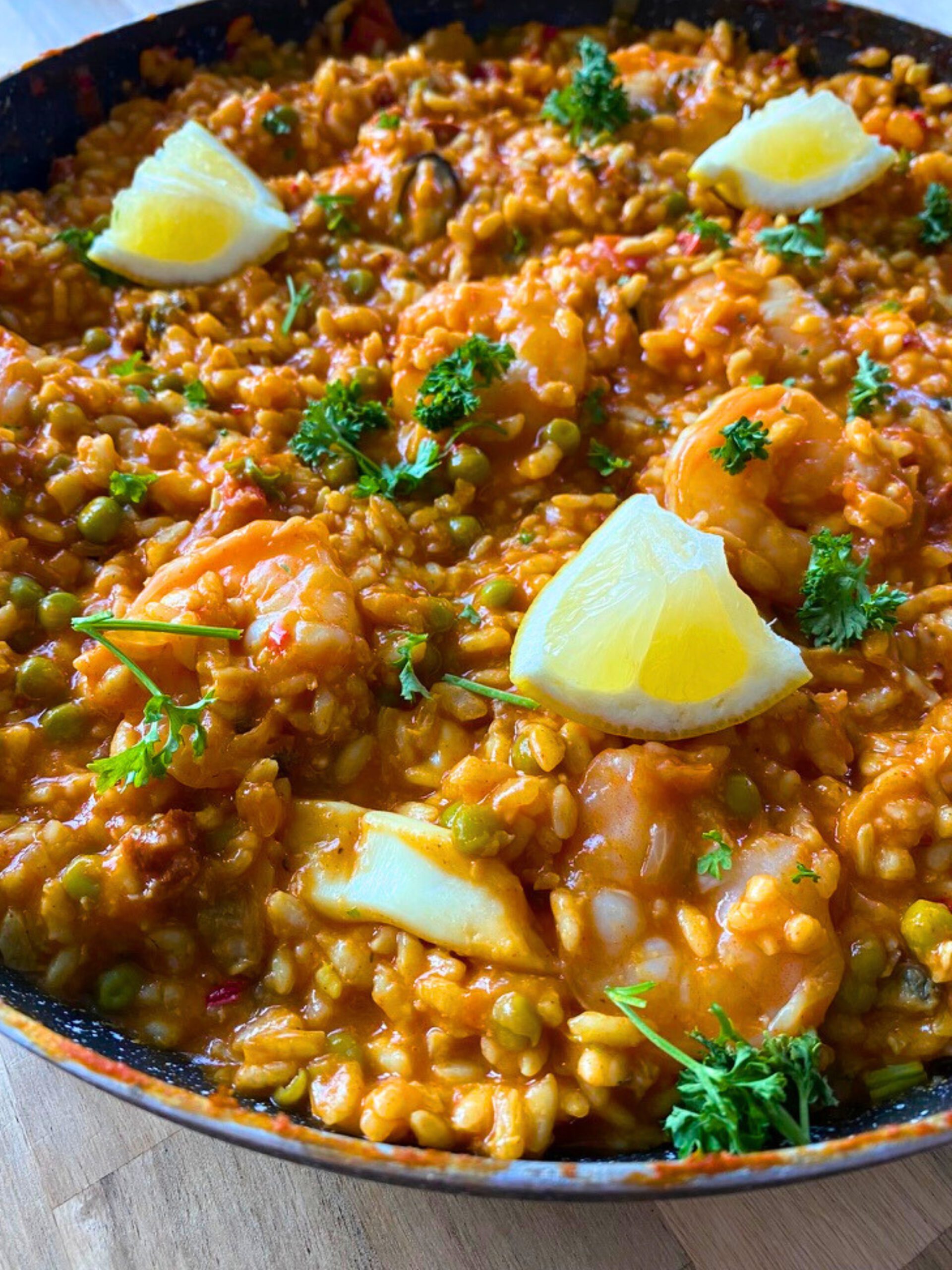 Snelle Paella met Vis recept