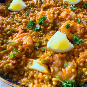 Snelle Paella met Vis recept