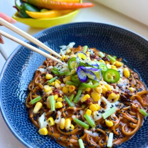 Spicy Gochujang-Udon Noodles