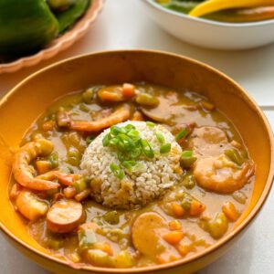 Spicy Gumbo met Gamba's